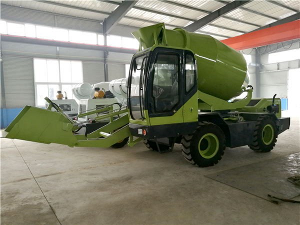 self loading mobile concrete mixer