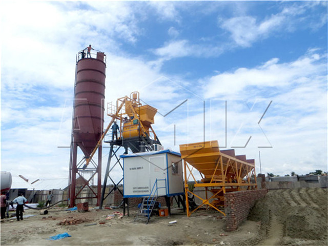 small concrete batching plant